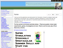 Tablet Screenshot of hillegifted.wikispaces.com