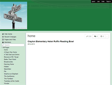 Tablet Screenshot of claytonhrrb.wikispaces.com