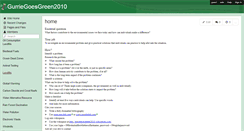Desktop Screenshot of gurriegoesgreen2010.wikispaces.com
