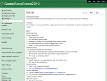 Tablet Screenshot of gurriegoesgreen2010.wikispaces.com