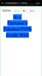Mobile Screenshot of fontaine2011.wikispaces.com