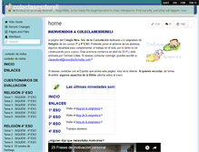 Tablet Screenshot of coleclasesdereli.wikispaces.com