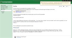 Desktop Screenshot of icompression.wikispaces.com