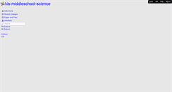 Desktop Screenshot of kis-middleschool-science.wikispaces.com