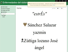 Tablet Screenshot of enfermedades-del-sistema-nervioso.wikispaces.com
