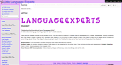 Desktop Screenshot of littlelanguageexperts.wikispaces.com
