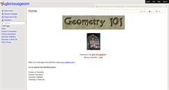 Desktop Screenshot of gloriousgeom.wikispaces.com