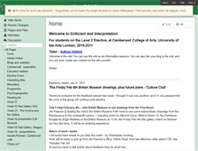 Tablet Screenshot of criticism-and-interpretation2010.wikispaces.com