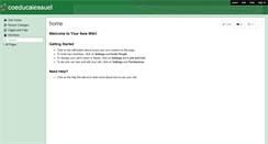 Desktop Screenshot of coeducaiessuel.wikispaces.com