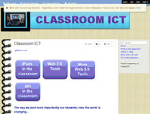 Tablet Screenshot of classroom-ict.wikispaces.com