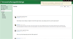 Desktop Screenshot of iknowwhythecagedbirdsings.wikispaces.com