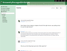 Tablet Screenshot of iknowwhythecagedbirdsings.wikispaces.com
