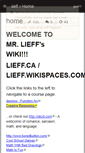 Mobile Screenshot of lieff.wikispaces.com