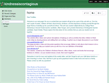 Tablet Screenshot of kindnessiscontagious.wikispaces.com