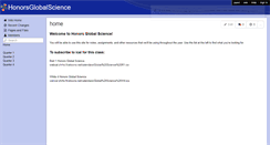 Desktop Screenshot of honorsglobalscience.wikispaces.com