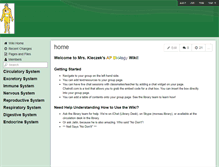 Tablet Screenshot of kleczekbiology.wikispaces.com