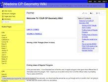 Tablet Screenshot of madeiracpgeometry.wikispaces.com