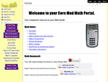 Tablet Screenshot of coremath.wikispaces.com
