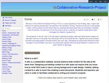 Tablet Screenshot of collaborative-research-project.wikispaces.com