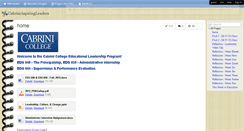 Desktop Screenshot of cabriniaspiringleaders.wikispaces.com