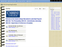 Tablet Screenshot of cabriniaspiringleaders.wikispaces.com