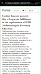 Mobile Screenshot of lindseyisaacsonseed394.wikispaces.com