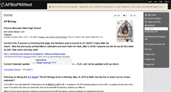 Desktop Screenshot of apbiopmwest.wikispaces.com