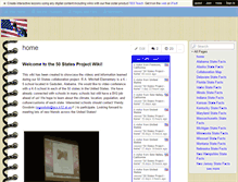 Tablet Screenshot of 50statesproject.wikispaces.com