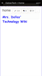 Mobile Screenshot of dallastech.wikispaces.com