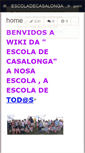 Mobile Screenshot of escoladecasalonga.wikispaces.com