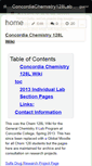 Mobile Screenshot of concordiachemistry128lab.wikispaces.com