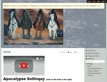 Tablet Screenshot of apocalypse-soliloquy.wikispaces.com