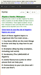 Mobile Screenshot of algebra-hawks.wikispaces.com