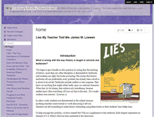 Tablet Screenshot of liesmyteachertoldme.wikispaces.com