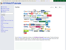 Tablet Screenshot of 101web20tutorials.wikispaces.com