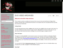 Tablet Screenshot of evovideo.wikispaces.com