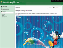 Tablet Screenshot of ilovemickeymouse.wikispaces.com