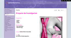 Desktop Screenshot of cancerdemama.wikispaces.com