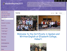 Tablet Screenshot of elizabethcrew2011.wikispaces.com
