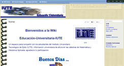 Desktop Screenshot of educacion-universitaria-iute.wikispaces.com
