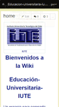 Mobile Screenshot of educacion-universitaria-iute.wikispaces.com