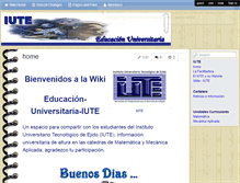 Tablet Screenshot of educacion-universitaria-iute.wikispaces.com
