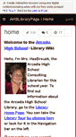 Mobile Screenshot of ahslibrarypage.wikispaces.com