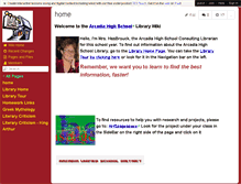 Tablet Screenshot of ahslibrarypage.wikispaces.com