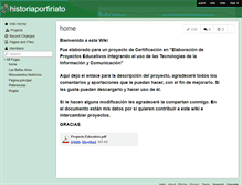 Tablet Screenshot of historiaporfiriato.wikispaces.com
