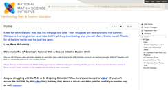 Desktop Screenshot of apchemistrynmsi.wikispaces.com