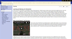 Desktop Screenshot of learningandgaming.wikispaces.com