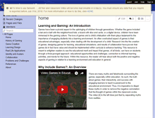 Tablet Screenshot of learningandgaming.wikispaces.com