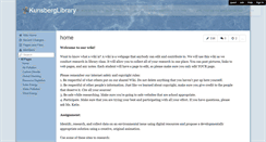 Desktop Screenshot of kunsberglibrary.wikispaces.com