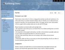 Tablet Screenshot of kunsberglibrary.wikispaces.com